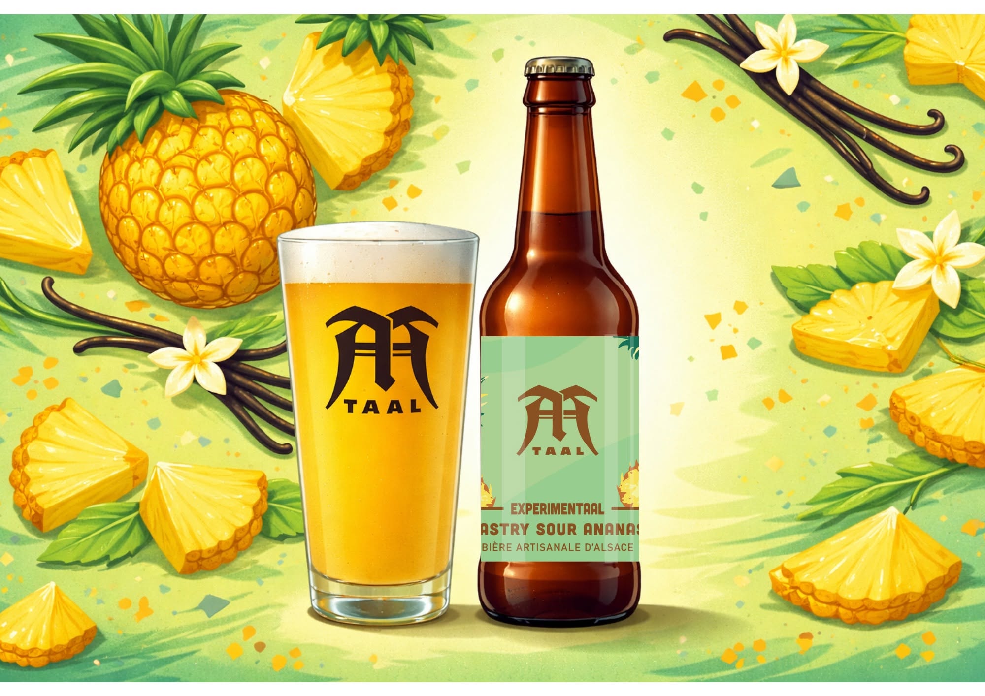 Pastry sour Ananas