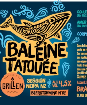 Baleine tatouée